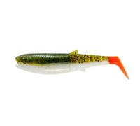 Savage Gear Cannibal Shad 15 cm 33 g - 2 gomitoli di gomma, colore: verde oliva, arancione caldo