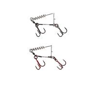 Savage Gear - Cavatappi in carbonio 49, 2 ganci per pesca a forma di luccio (#3/0-39 kg - 2 pezzi)