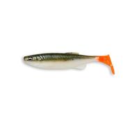 Savage Gear Esca da pesca 3D Fat T-Tail Minnow d'acqua dolce con sonaglio integrato, verde oliva arancione caldo, 8,9 cm, per spigola, glaucomi, trota e pesce persico
