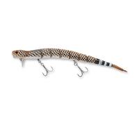 Savage Gear Esca da pesca 3D Wake Snake, 1 oz, serpente sonaglio, contorni realistici, colori e movimento, costruzione durevole, opzioni di sartiame versatili, configurazione doppio amo triplo