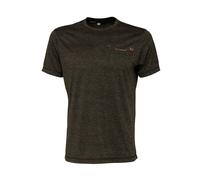 Savage Gear Fighter Stretch T-Shirt Taglia M Olive Bruciata Melange Maglia