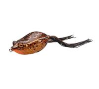 Savage Gear Hop Walker Frog - esca topwater premium per pescatori di bass, lucci e predatori, design senza erbacce e amo ultra-affilato per la pesca in copertura pesante Tan 5,5 cm