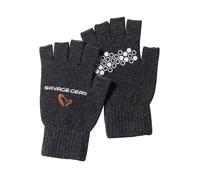 Savage Gear Knitted Half Finger Glove Taglia M - XL Guanti 30% lana