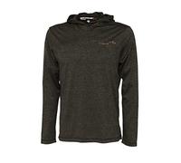 Savage Gear Maglione da pesca con cappuccio per pescatori predatori Fighter Stretch Felpa Burnt Olive Melange