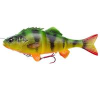 Savage Gear, pesce dig omma 4D Line Thru Perch, esca per la pesca a traino, esca per luccio, esca da pesca a spinning, Firetiger, 23cm - 145g