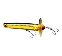 Savage Gear Prop Walker Topwater Lure - Esca a propulsione ibrida e Popper a matita per Bass, Pike, Musky e altro, esca da pesca d'acqua dolce e salata Gold Shad 10 cm