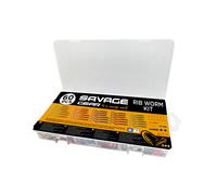 Savage Gear Rib Worm Kit / 60Pezzi Esche Da Pesca E Scatola