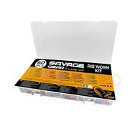 Savage Gear Rib Worm Kit One Size Mescolare 10,5cm-9 cm Esca siliconica