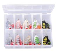 Savage Gear Rotex Spinner Kit - Spinner di qualità superiore per pescatori che mirano a trote, salmoni, lucci e altro ancora, rotazione immediata, pesca d'acqua dolce e salata, variegata.