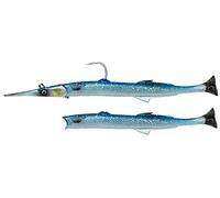 Savage Gear Salt 3D Needle Fish Pulse Tail - Pesce in gomma, colore: blu argento, lunghezza/peso: 30 cm/105 g