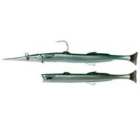 Savage Gear Salt Needle Fish Pulse Tail - Pesce in Gomma, Colore: Verde Argento, Lunghezza: 30 cm/105 g