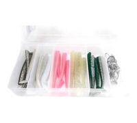 Savage Gear Sandeel Kit - 10cm e 11cm Paddle Tail e Slug Lures per i pescatori di mare, include teste Jig, perfette per la cattura di pesci predatori in acqua salata Assortito Variegato