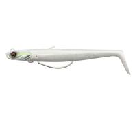 Savage Gear Sandeel V2 WL - Imitazione Sandeel senza erbacce con un'azione vivace, ideale per pesci predatori d'acqua salata come lucci, spigole e lucioperca Bianco Argento Perlato 11,5 cm