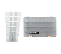 Savage Gear Scatola da pesca per esche 36 x 22,5 x 5 cm Lurebox Smoke