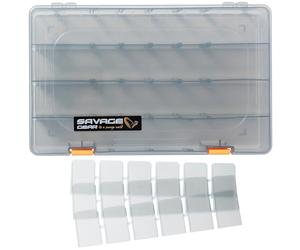 Savage Gear Scatola da pesca per esche 36 x 22,5 x 5 cm Lurebox Smoke