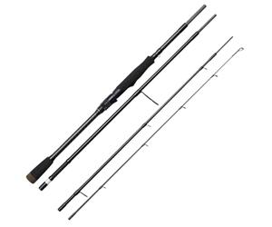 Savage Gear SG2 Amo da viaggio medio, Canne da pesca, Canne da spinning, Predatore, Luccio, Persico, Trota, Lucioperca, Unisex, Nero, 2,43m | 14-40g