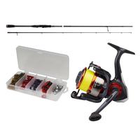 Savage Gear SG2 Combo SpinnSet 2 pezzi 2,21m 7-23g 5+1 Nero Carbon