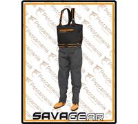 Savage Gear SG8 Chest Wader STOCKINGFOOT LL 45-47/10-12 GREY/BLACK