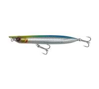 Savage Gear Slap Walker Topwater Lure per pescatori - Superficie scanalata, design a getto ultra lungo, spigole, barracuda e altri pesci predatori, ideale per acque salate giallo verde blu 12,5 cm