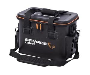 Savage Gear WPMP Borsa da barca e da banca - Borsa impermeabile multiuso in EVA, tracolla staccabile, portacanne e porta esche - Ideale per esche, scatole di attrezzi e attrezzatura da pesca 24L