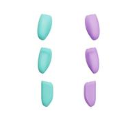 SAVAGE RAVEN by Skull & Co. Interchangeable Grip Set (Snap/Trigger/Plus, 3 Pairs) for FissionGrip, NeoGrip, GripCase, JoyGrip - for Nintendo Switch 2 with Protective Case - Light Purple+Light Green