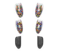 SAVAGE RAVEN by Skull & Co. Interchangeable Grip Set (Snap/Trigger/Plus, 3 Pairs) for FissionGrip, NeoGrip, GripCase, JoyGrip - for Nintendo Switch 2 with Protective Case - TETR Edition