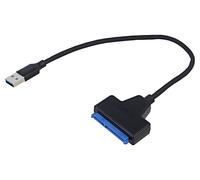 Adattatore USB-A 3.1 Savio K-68 a SATA 2,5" 5 Gbps Plug & Play 25 cm Nero