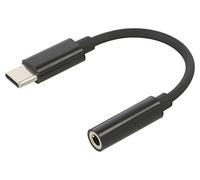 SAVAK-74 AK-74 Cavo Jack 3,5mm Femmina,USB C-Spina 0,12m Nero USB 3.1 SAVIO