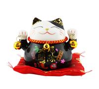 Savaldanaio Maneki Neko Gatto della fortuna bianco Modello 03