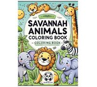Savannah Animals Coloring Book