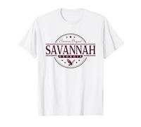 Savannah Georgia - Etichetta Savannah GA Maglietta