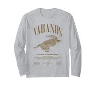 Savannah Monitor Modern Streetwear Reptile Keeper Maglia a Manica