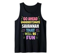 Savannah Personalized Women's Gift Custom Savannah Canotta