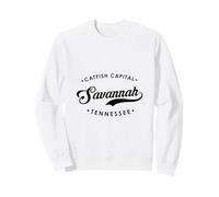 Savannah Tennessee TN Capitale del Pesce Gatto per Uomini e Donne Felpa