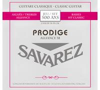 Savarez Corde per chitarra classica Prodige 38 Carbon 500 AXS Misura 1/8-1/2 Grigio