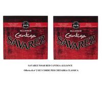 Corde Savarez per chitarra classica Alliance Cantiga set, Tensione Normale, rosso, 510AR