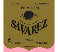 Savarez Corde per chitarra classica 655867 – Alta tensione, nylon rosso, bassi argentati