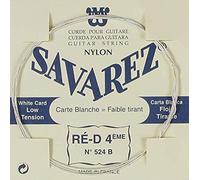 SAVAREZ - 524B CORDA SINGOLA RE-D-4 CHITARRA CLASSICA Corda Singola, per Chitarra Classica (RE-D-4), a Tensione Bassa, con Rivestimento Tradizionale