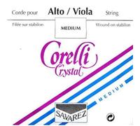 SAVAREZ - 730M SET TENSIONE MEDIA Set di Corde per Viola, a Tensione Media, della Serie Corelli New Crystal di Savarez, Realizzate con Nuovo Polimero Trattato