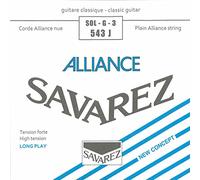 Savarez Corde per chitarra classica Alliance HT Classic 543J corda singola G3 Carbon high, adatta per set di corde 540J, 500AJ, 510AJ