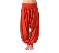 SAVARI | Pantaloni da Sarouel senza Tasche | Etnici | Confortevoli | Pantaloni Ideali per Yoga e Danza | Unisex | Senza Sollevamento della Gamba e con Vita Larga | Nero, Bianco, Grigio, Blu, Vino | S