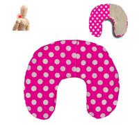 savasanas Cuscino Termico cervicale con noccioli di Ciliegia Fucsia 36 x 32 cm - ripieno con 600gr di noccioli di Ciliegie bio- per terapie del Freddo e del Caldo - con Fodera Lavabile in Lavatrice