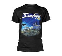 SAVATAGE - POETS & MADMEN BLACK T-Shirt, Front & Back Print Small