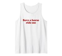 Save A Horse Ride Me Y2k Aesthetic Trendy Canotta