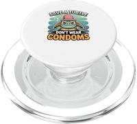 Save a Turtle Don't Wear Preservativi Graphic - Divertente Umorismo per adulti PopSockets PopGrip per MagSafe