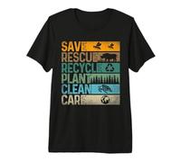 Save Bees Rescue Animals ricicla plastica - Giornata della Terra Maglietta Premium