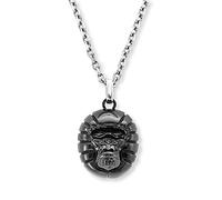 SAVE BRAVE® Collana in acciaio inox da uomo, collana con statuetta Gorilla, ciondolo a forma di scimmia, lunga collana da uomo in acciaio inox, con bella confezione regalo per riporre catene in modo sicuro, 60 cm, Acciaio inossidabile, Nessuna pietra preziosa