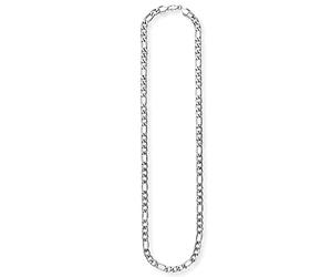 SAVE BRAVE Jackson - Collana da uomo in acciaio inossidabile di alta qualità e resistente, colore: argento, lunghezza: 55 cm, confezione regalo inclusa, 55 cm, Acciaio inossidabile, Nessuna pietra