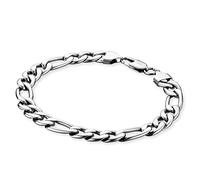 Save Brave Keith - Bracciale ro in robusto acciaio inox con chiusura a moschettone, lunghezza: 23 cm, senza nichel e piombo, confezione regalo inclusa