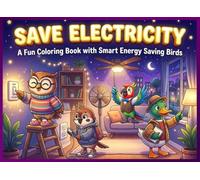 Save Electricity: A Fun Coloring Book for Kids with Smart Energy Saving Birds: Learn Easy Energy-Saving Habits with Cute Birds in Homes, Schools, and Offices